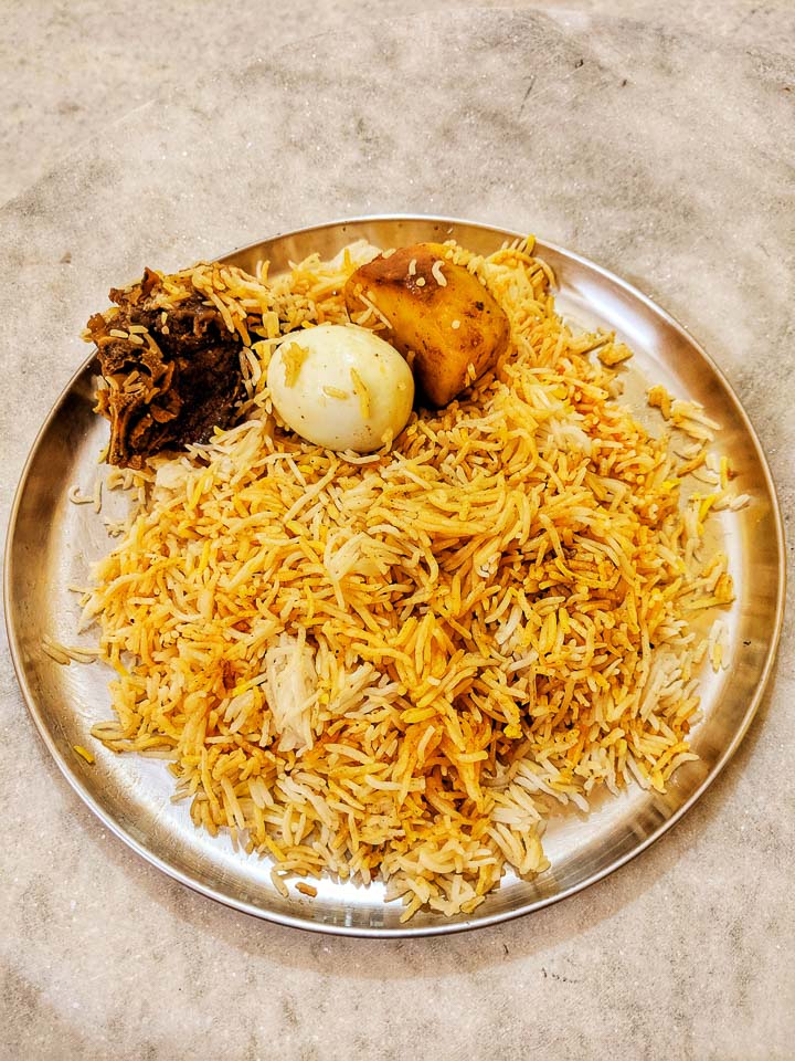 Aminia Mutton Biryani: most famous biryani from Kolkata