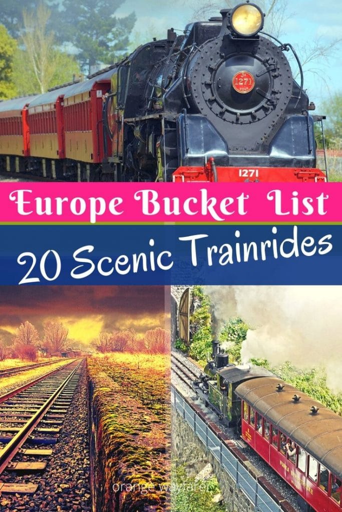 The Most Epic Train Rides in Europe to Take in 2020. Europe boasts some of the most scenic countries in the world. With many iconic rail routes, train travel has always been a way to see Europe. These are some of the most iconic and scenic train routes in Europe. | Europe by Train | Europe Train Travel | Scenic Train Rides | #traintravelineurope #europebytrain #overlandtravelineuropebytrain #scenicrailroutesineurope #europebucketlist #trainroutesineurope #swisstrainroutes
