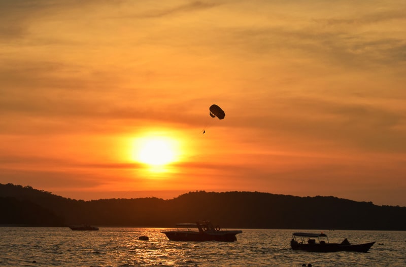 Sunset from Pantai cennag Beach Langkawi