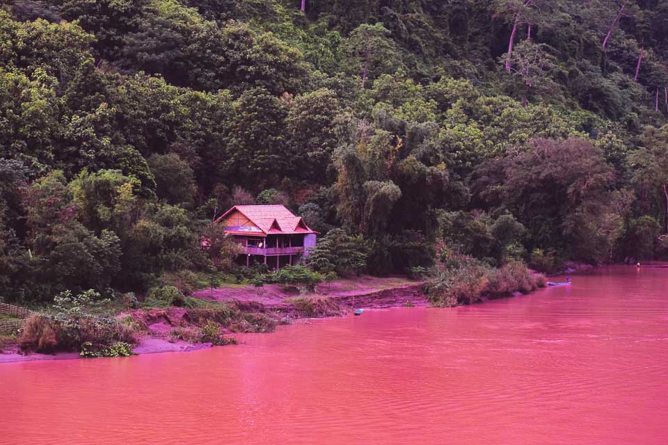 Nam Ou river at Nong Khiaw