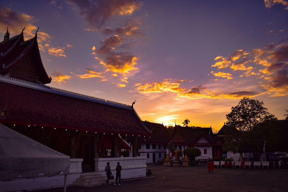 Sunset spots at Luang Prabang Laos: travel Blog for Luang Prabang