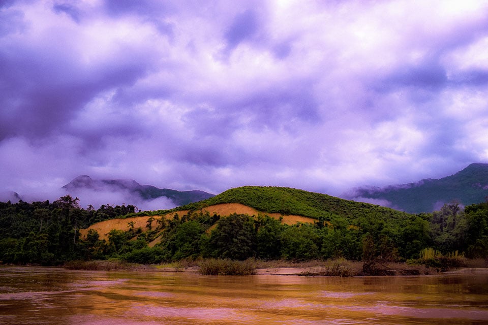 Nam Ou river at Nong Khiaw