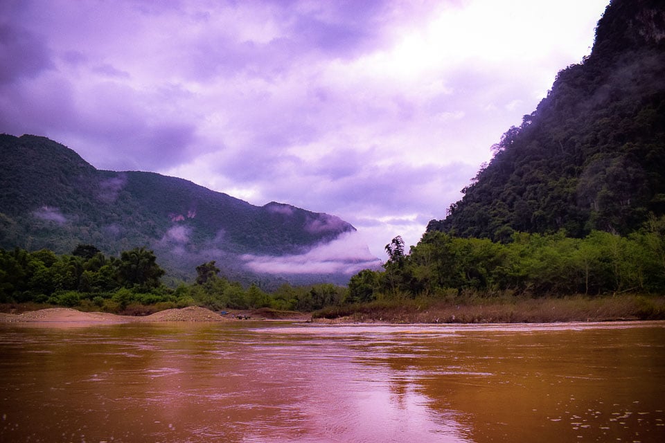 Nam Ou river at Nong Khiaw