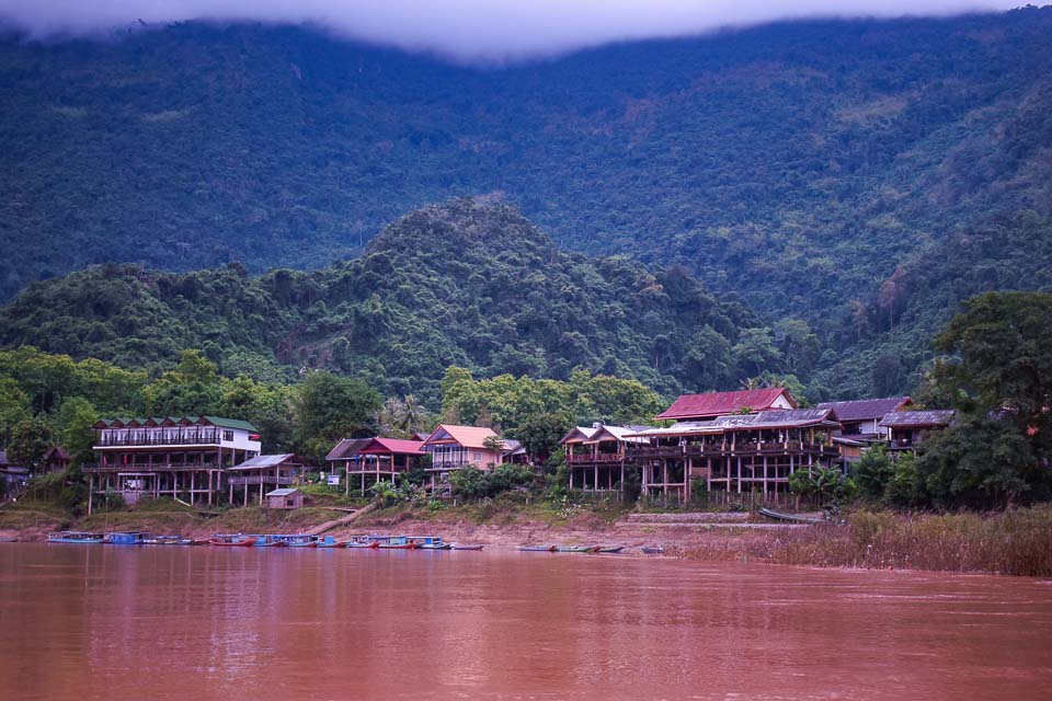 Muang Ngoi Neua on Nam Ou river at Nong Khiaw