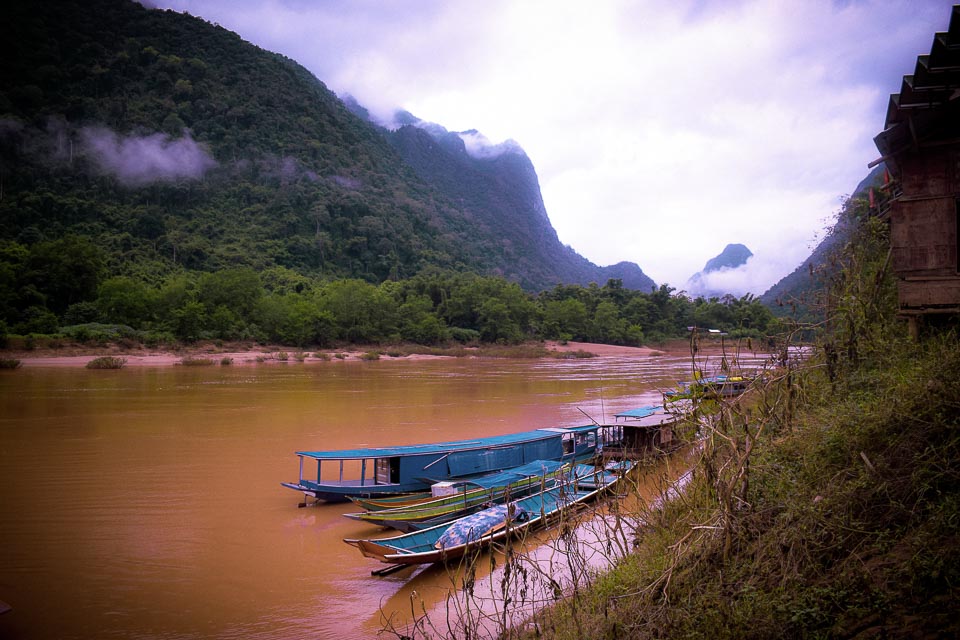 Nam Ou river at Nong Khiaw