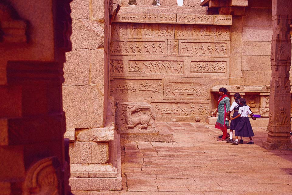 Wall panels in Hampi