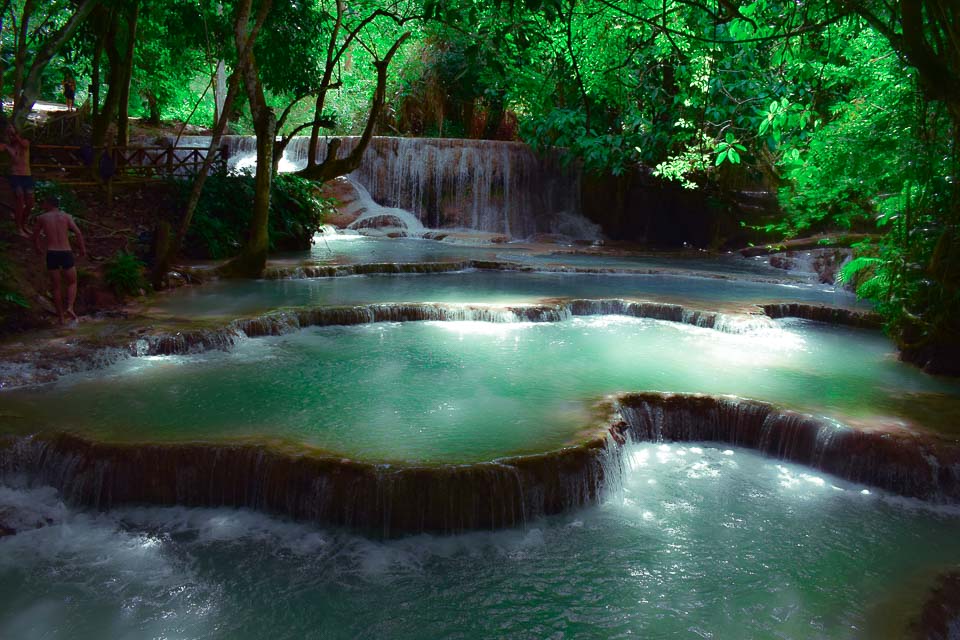 kuang si waterfall