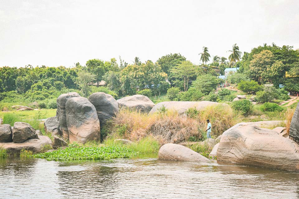 Tungabhadra River in Hampi