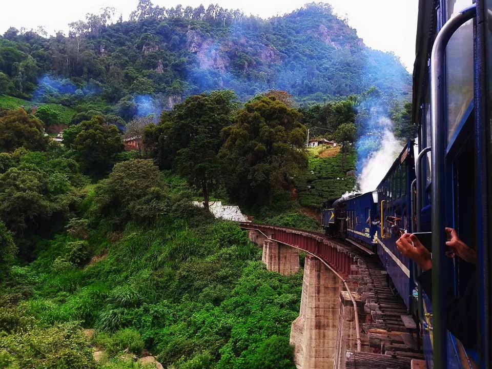 Most beautiful train journeys in India: view from Himalayan train journey