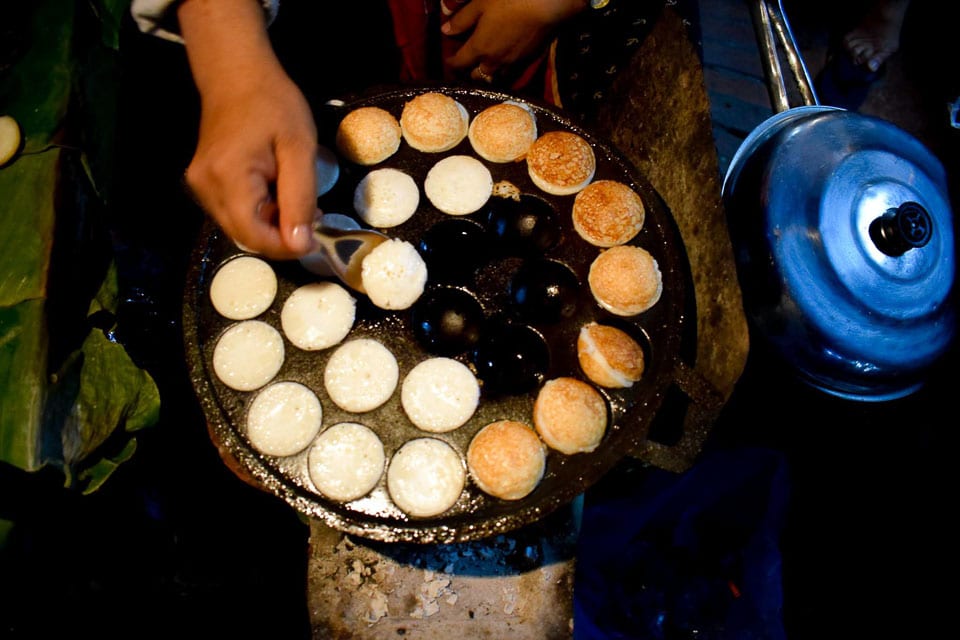 Coconut pancake at Luang Prabang night Market