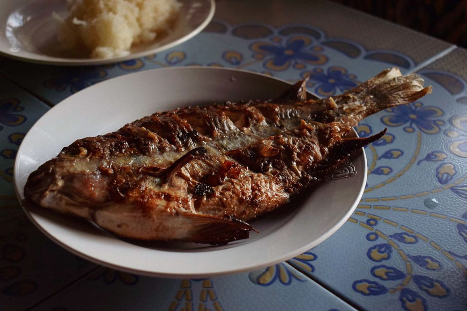 Local foodwalk in Luang Prabang Laos