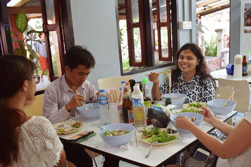 Local food in Luang Prabang: Laotian style Noodle