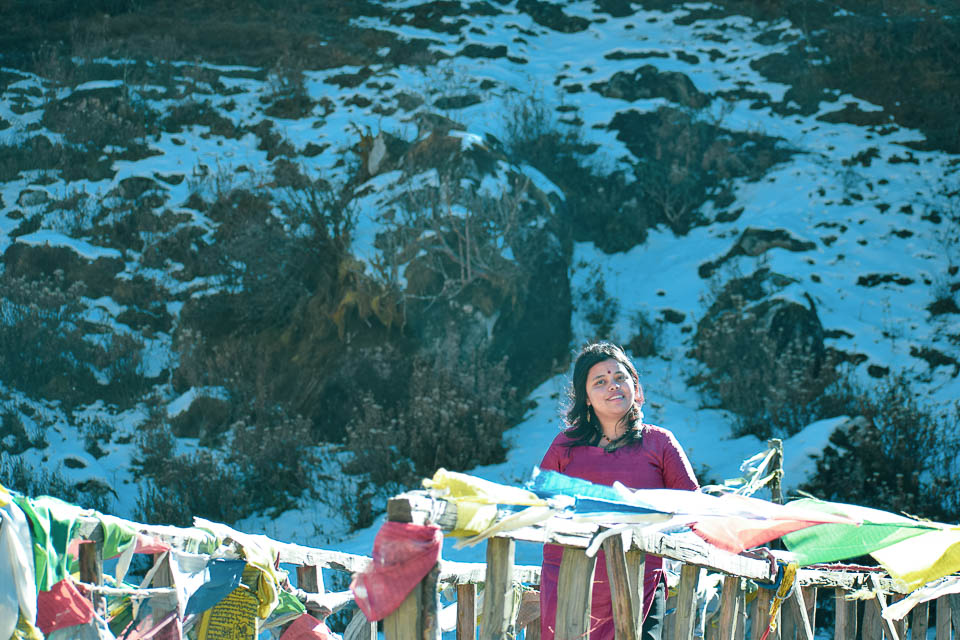 Snow clad valley of Tawang