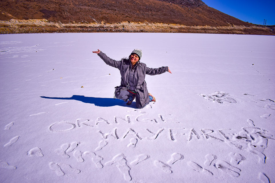 Sela Lake: Frozen in December