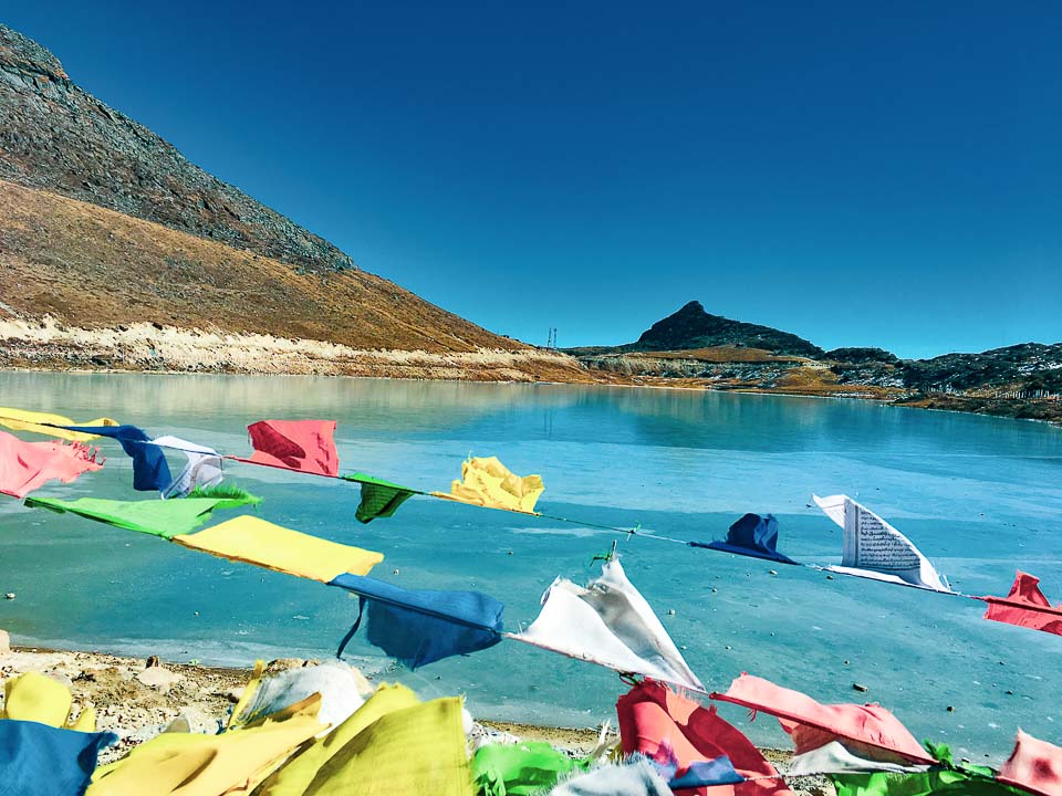 Sela Lake frozen in December