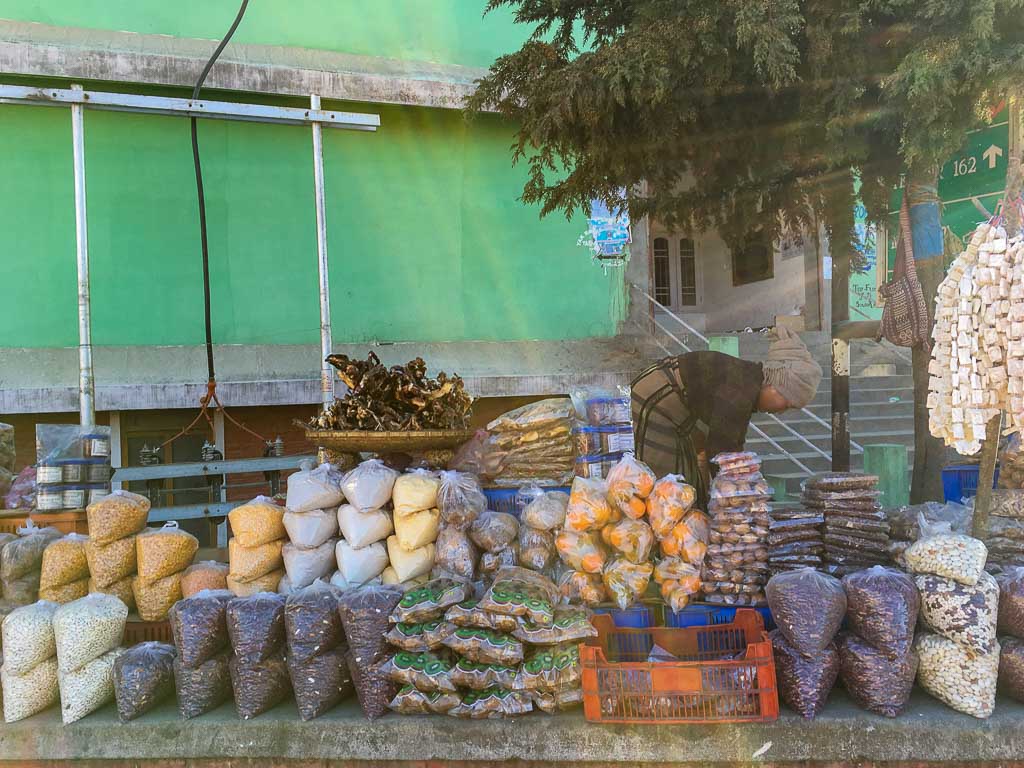 Local food and market of Tawang