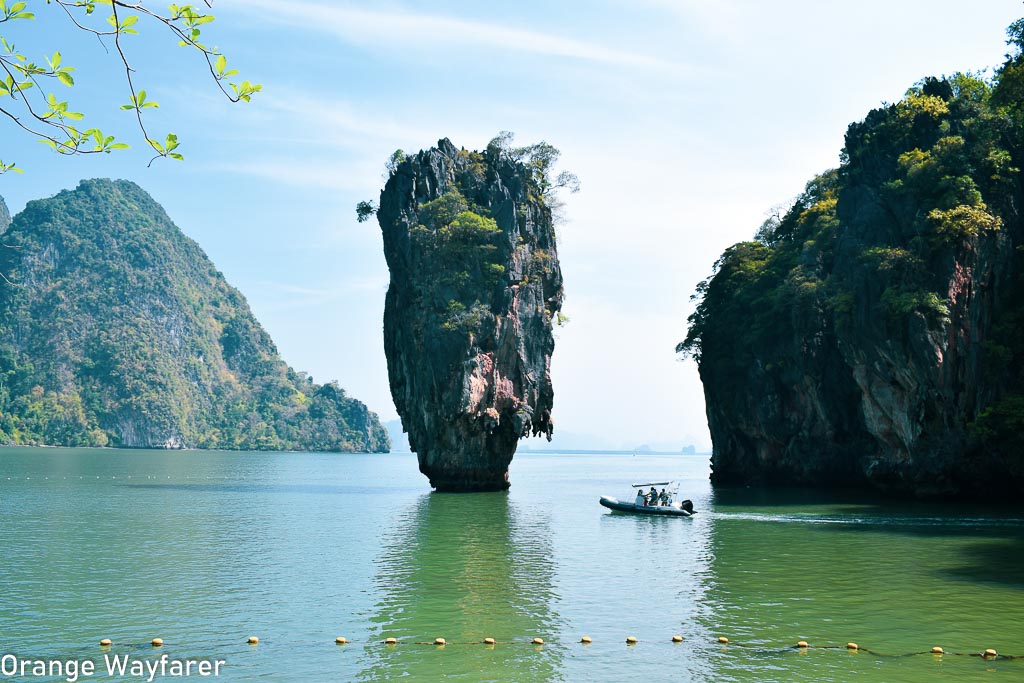 beautiful islands in thailand: Phang nga bay tour by kayak at James Bond Island