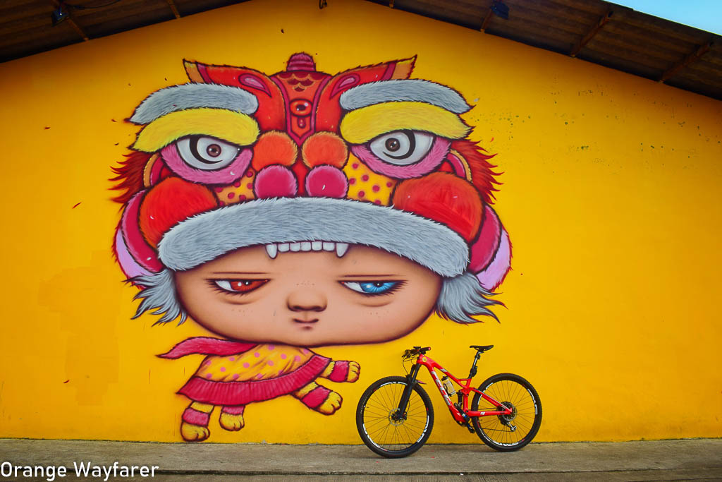 Alex Face wallart in Thailand (Old town takua pa)