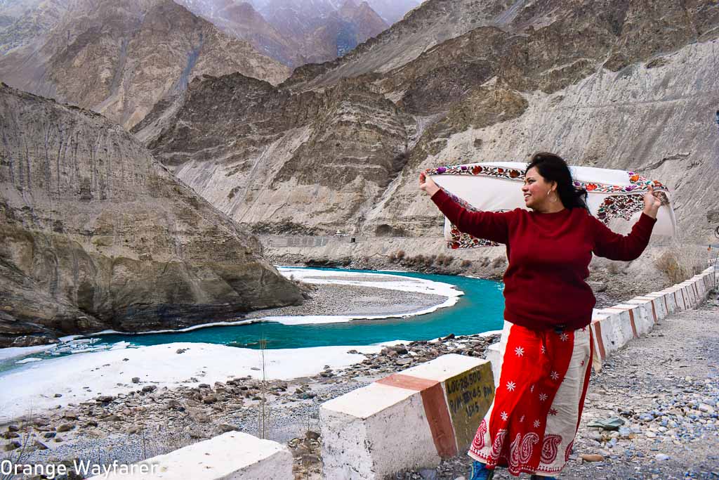 Zanskar River and frozen chadar