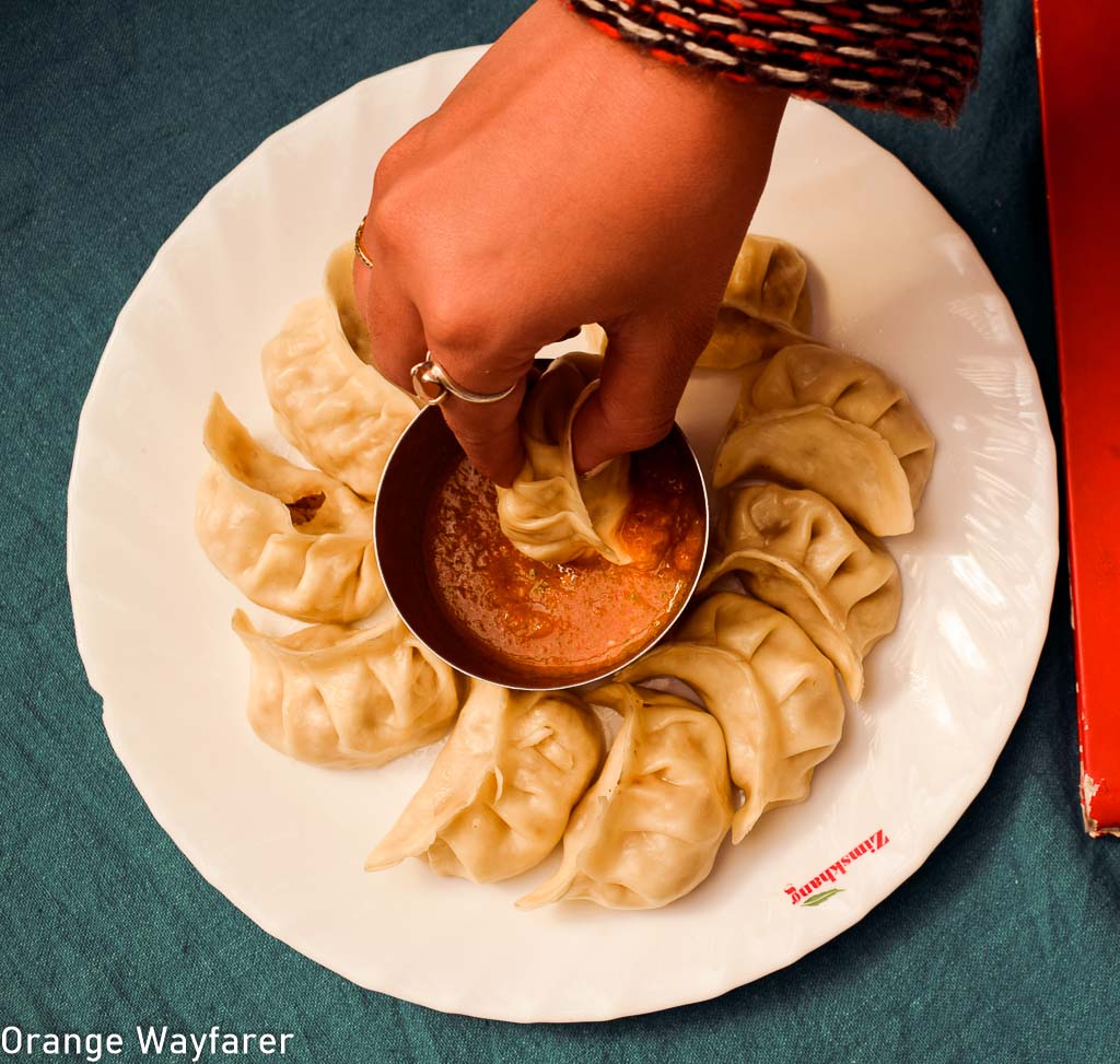 A plate of steamed lamb momo: Things to eat in Leh