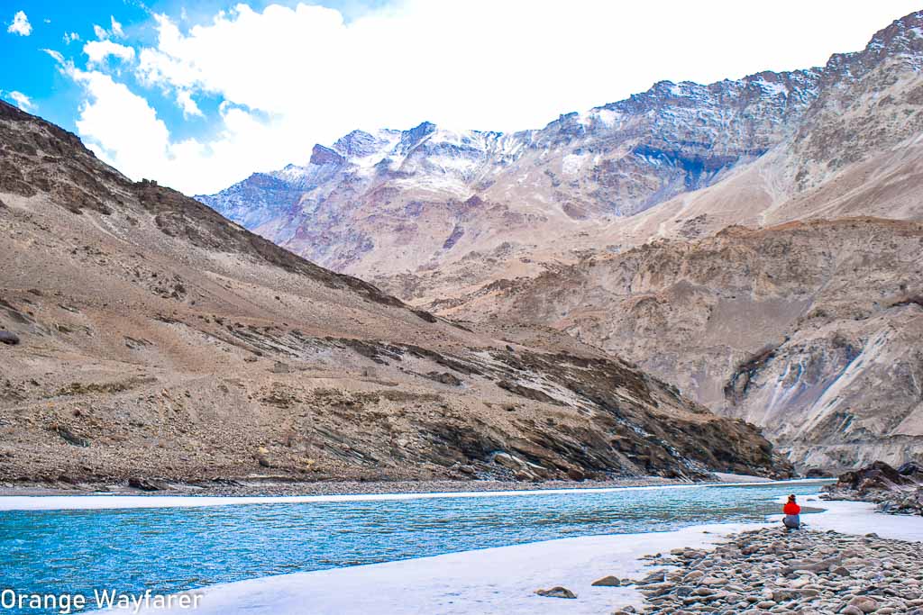 Zanskar River and frozen chadar