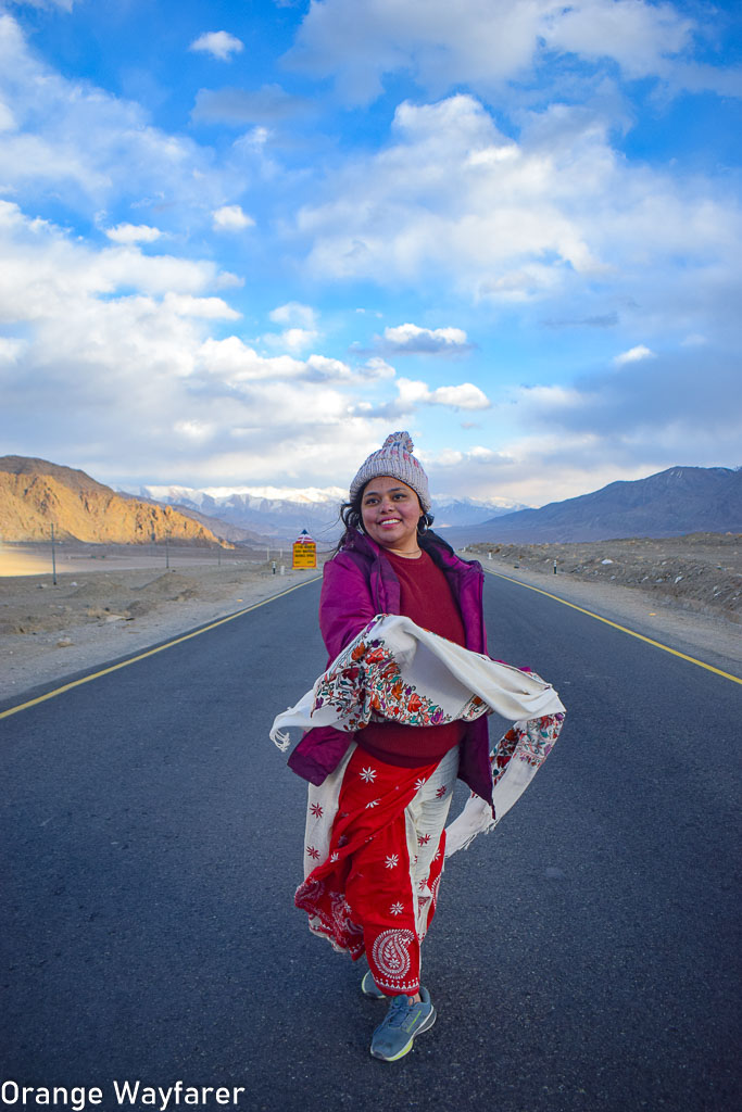 Photo clicked on the road to Lek in Ladakh: Instagram  picture spots in leh