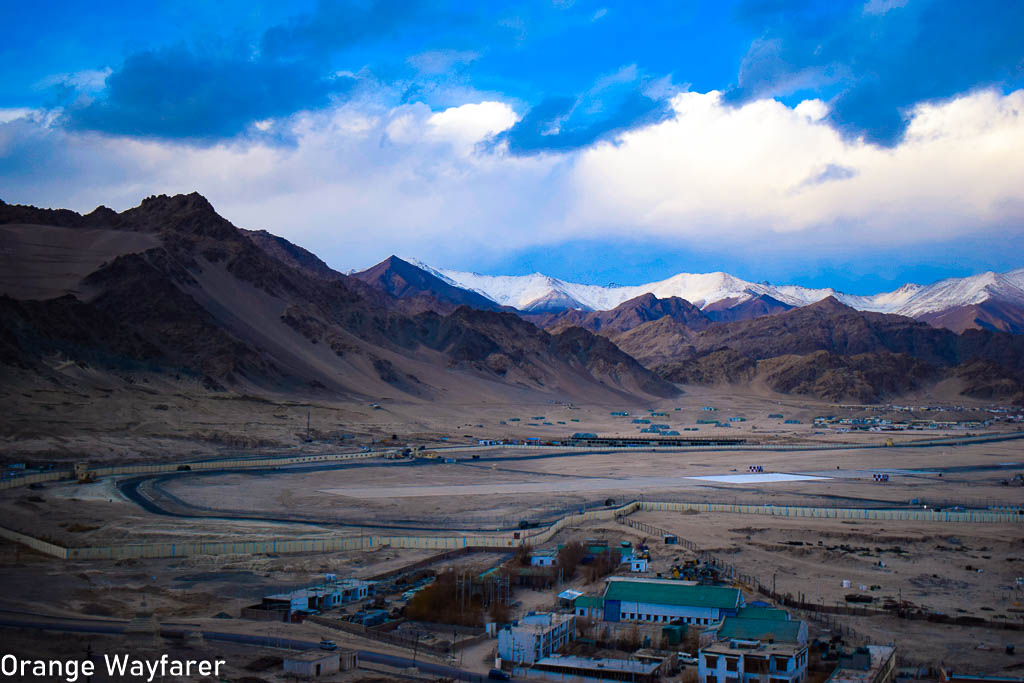 View of Leh airport: travel guide to Leh