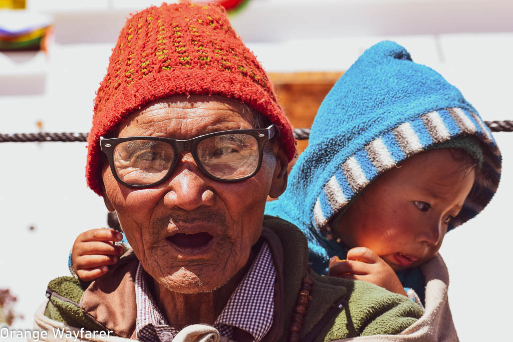 Portrait of Ladakhi old man during Naropa festival at Hemis monastery