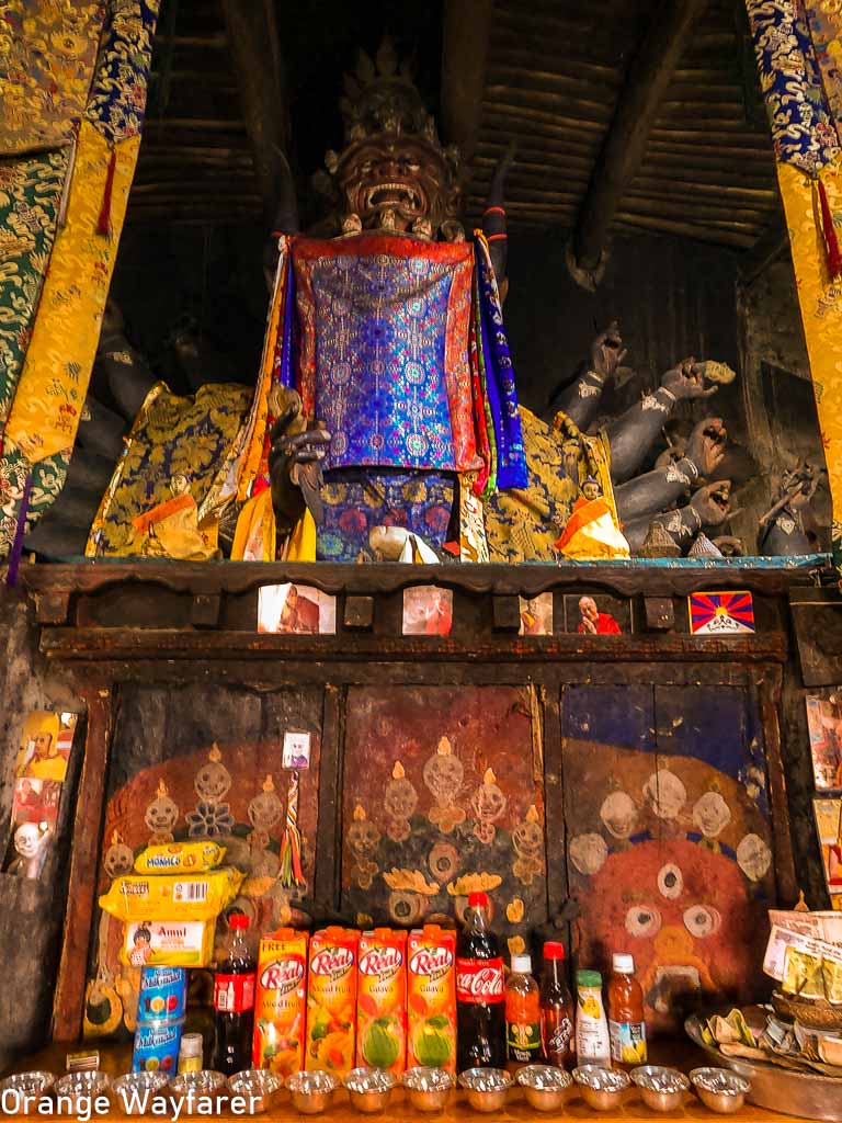 mahakal Buddhist Temple at Ladakh: protector of the mountains. Tantrik Buddhism