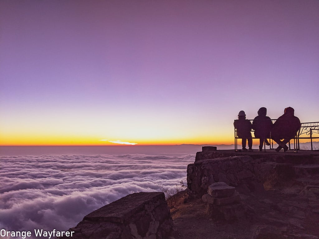Old Silk Route: Thambi View Point sunset during December