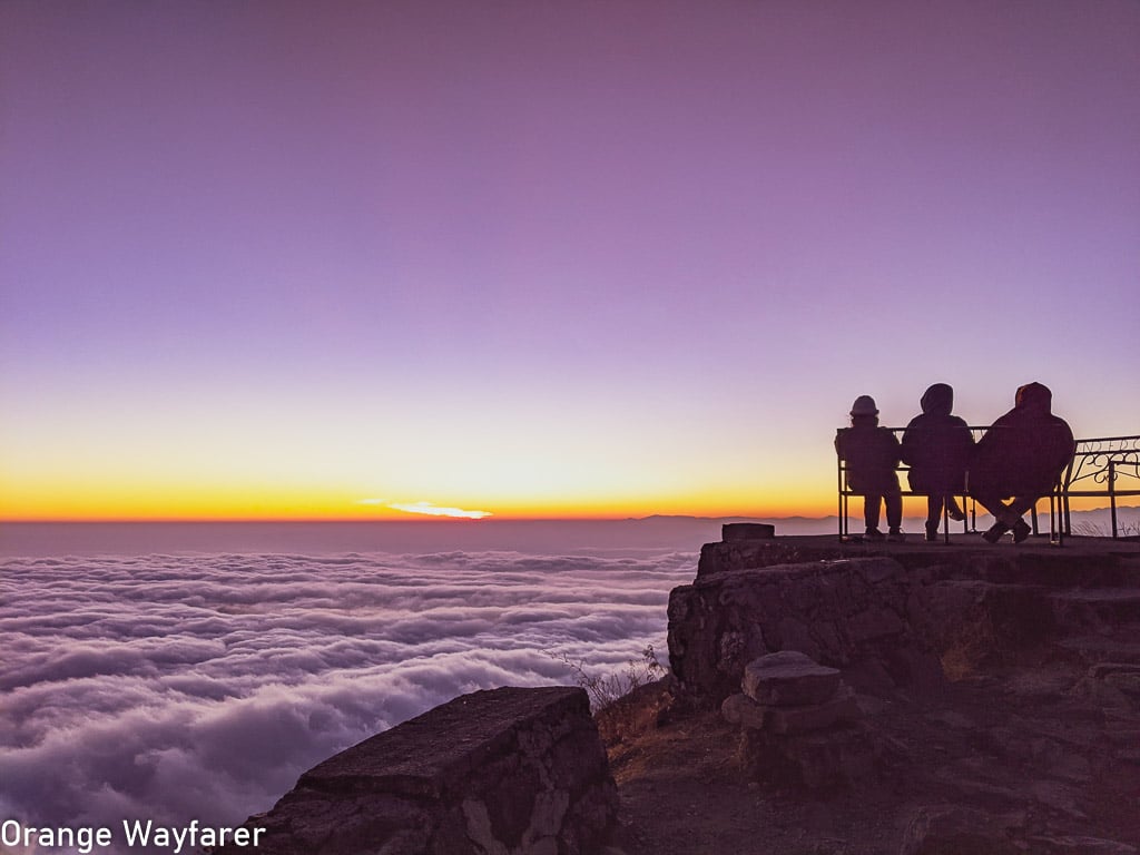 Old Silk Route: Thambi View Point sunset during December 