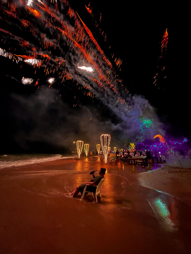 New Year celebration at Mirissa beach: beach Party in Sri lanka