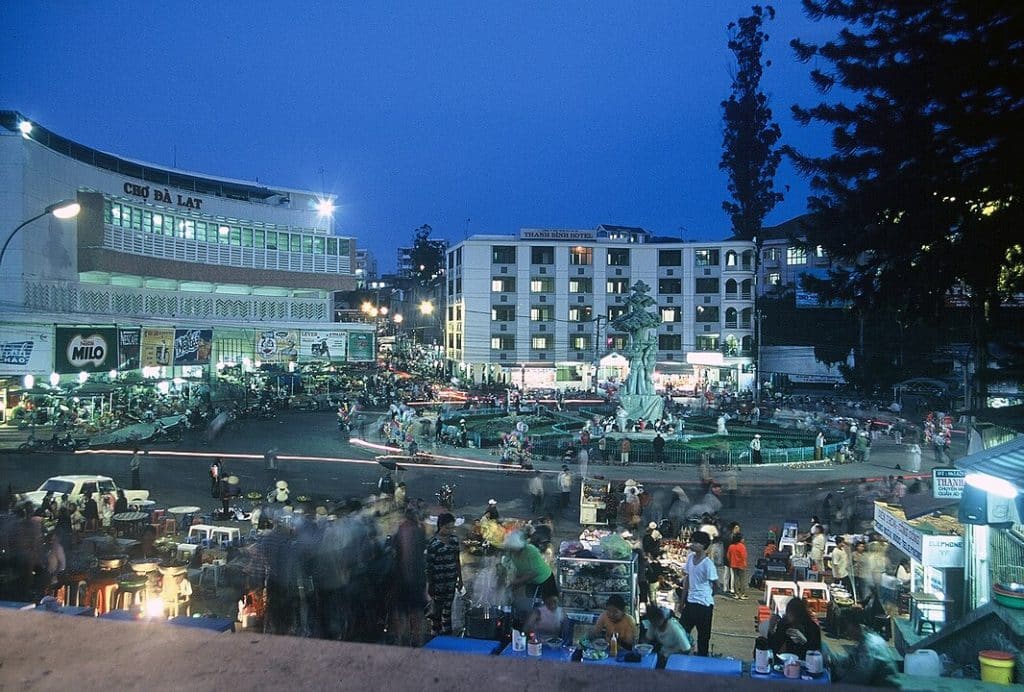 Night market of Dalat vietnam